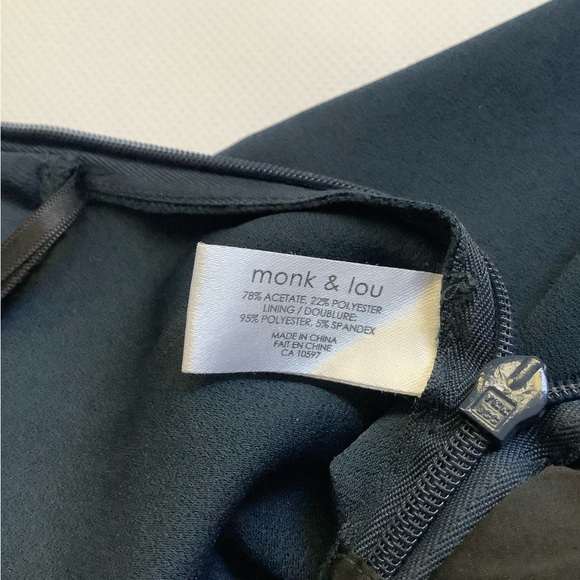 Monk & Lou cropped pant with tie tie belt Blue/green - Picture 3 of 8